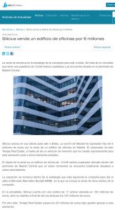 Silicius vende un edificio de oficinas por 9 millones | misoficinas.es